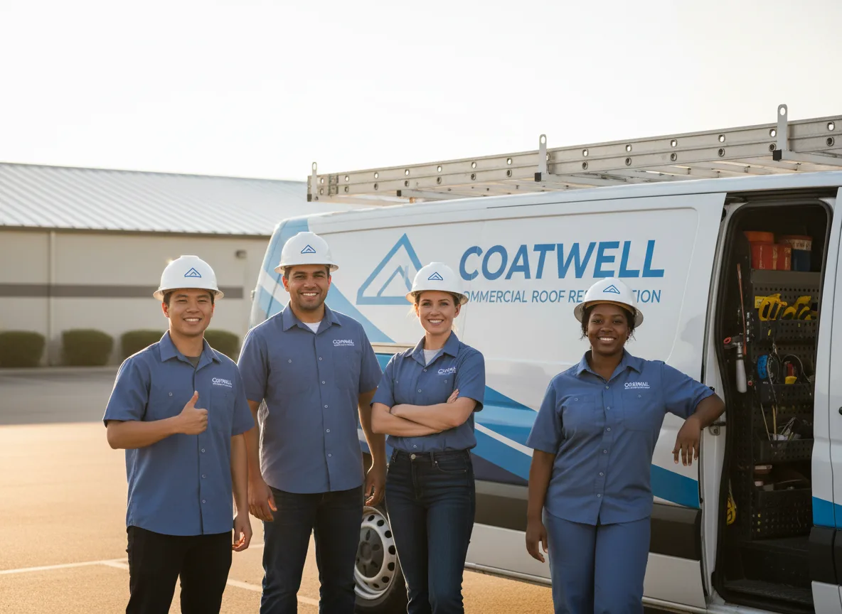 Commercial roof coating company in Stanhope, IA